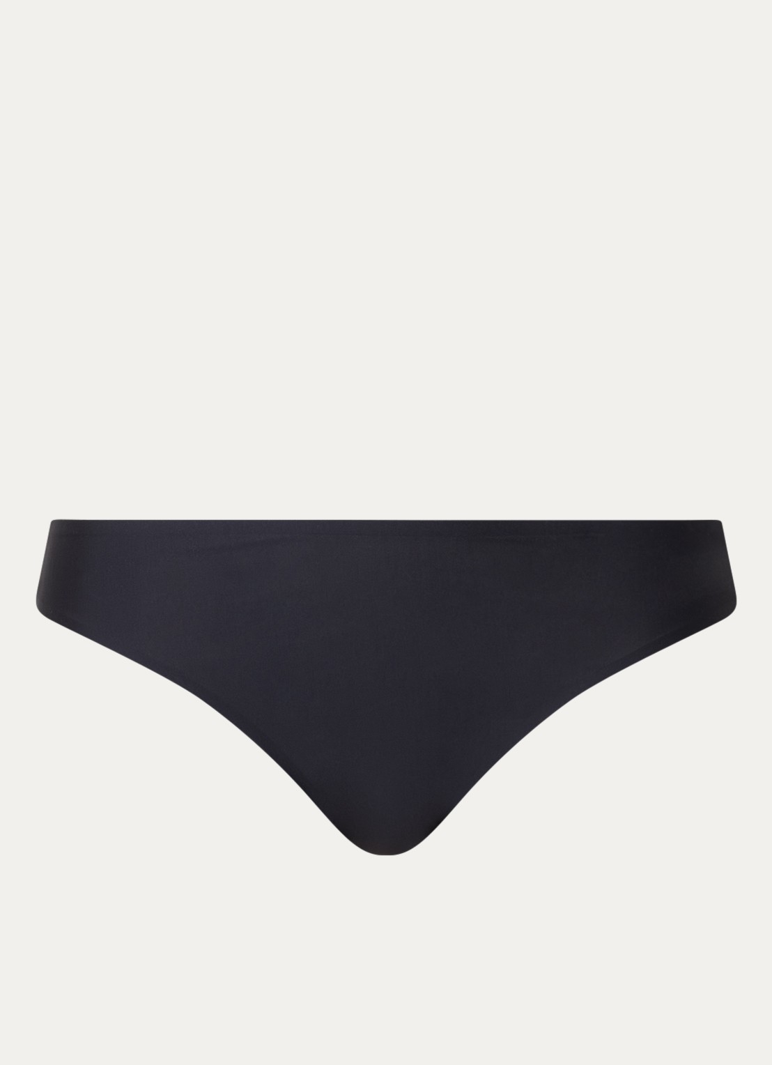 Triumph Body Make-Up Illusion high waisted naadloze tanga met kant - voorkant 2 zwart