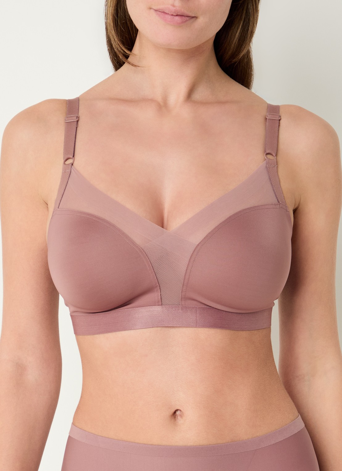 Triumph Bralette met mesh - detail 4 taupe