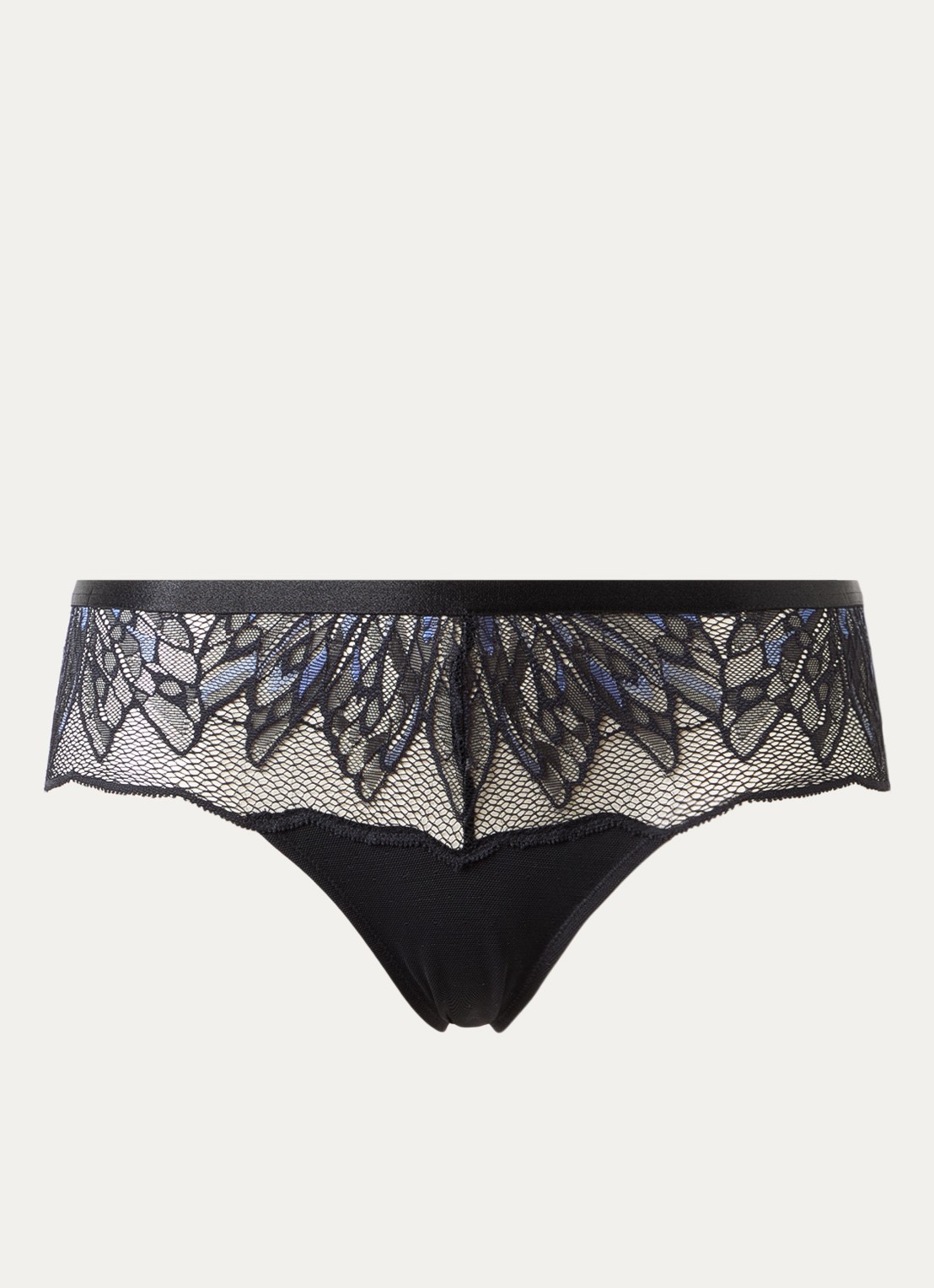 Triumph Crazy Stupid Love hipster van mesh met borduring - voorkant 4 zwart