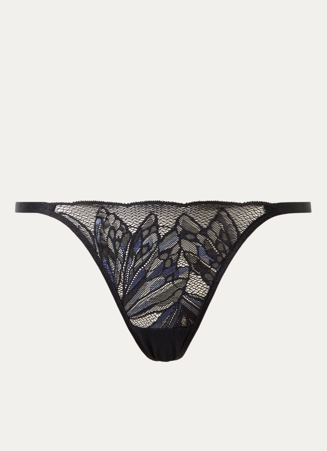 Triumph Crazy Stupid Love string van kant - voorkant 2 zwart