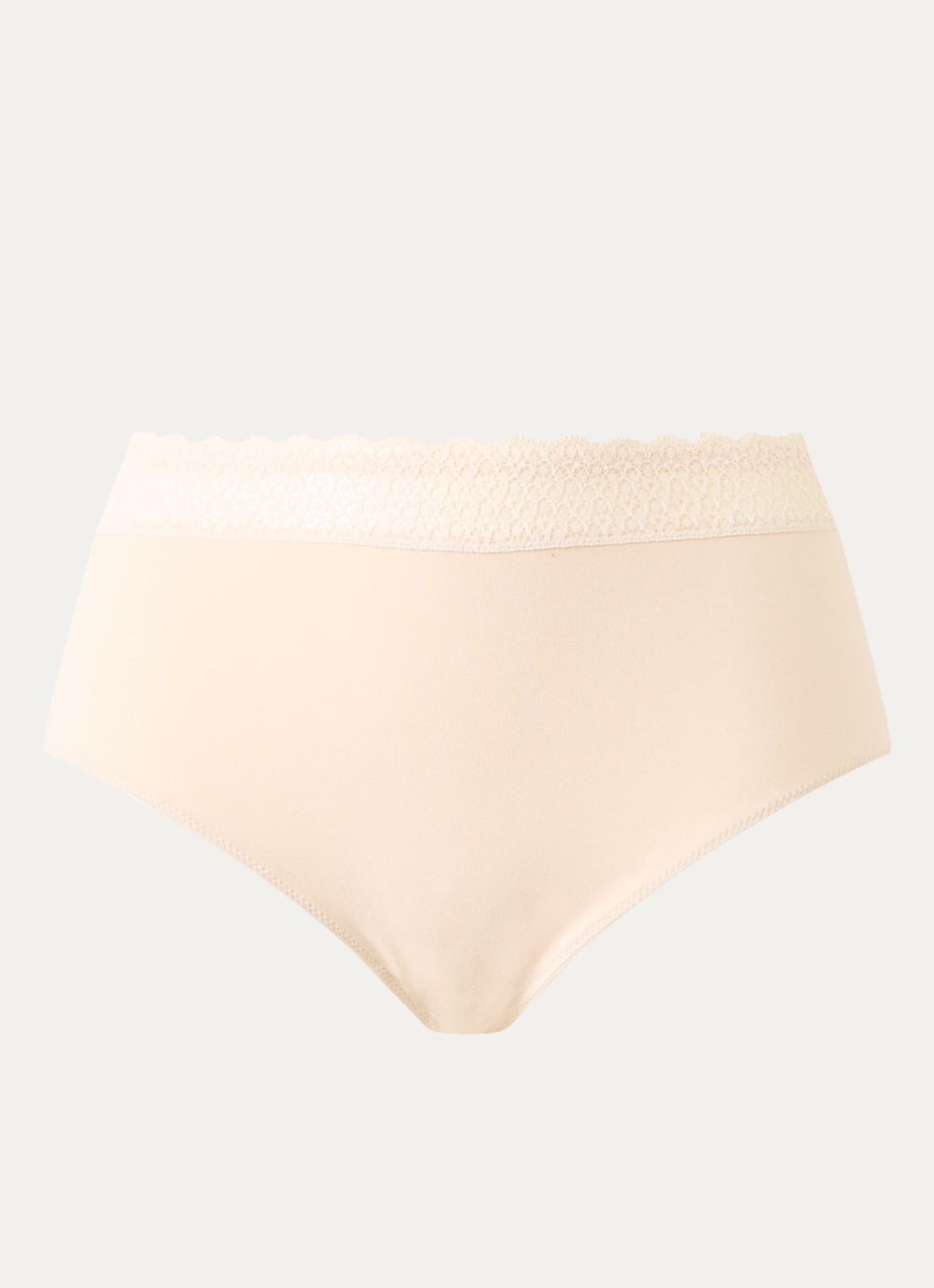 Triumph Feel of Modal high waisted shorty - voorkant creme