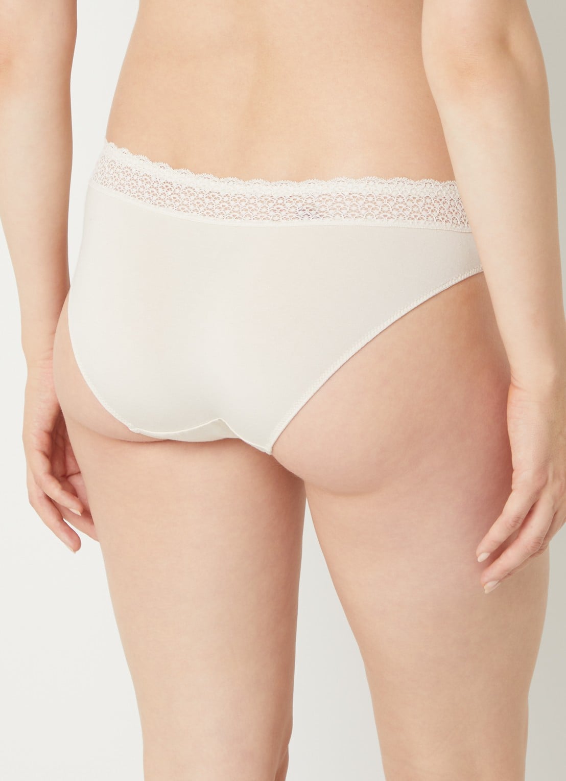 Triumph Feel of Modal slip met kant - achterkant 4 creme