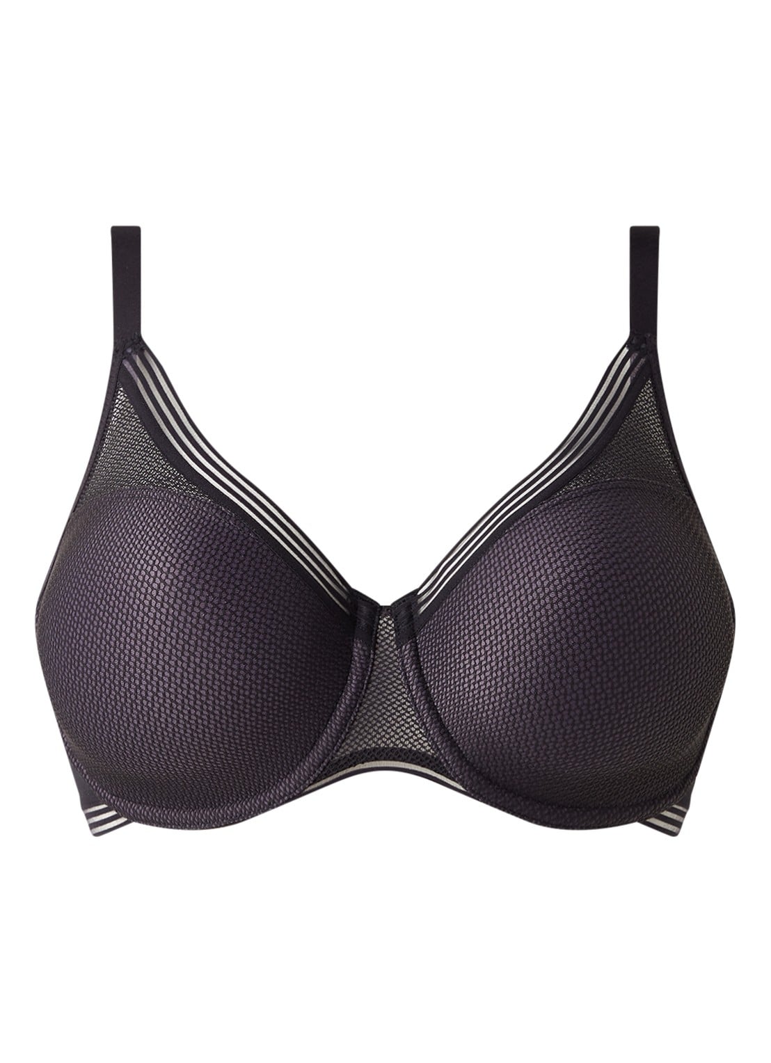 Triumph Infinite minimizer beugel bh met opengewerkte details - voorkant 3 antraciet