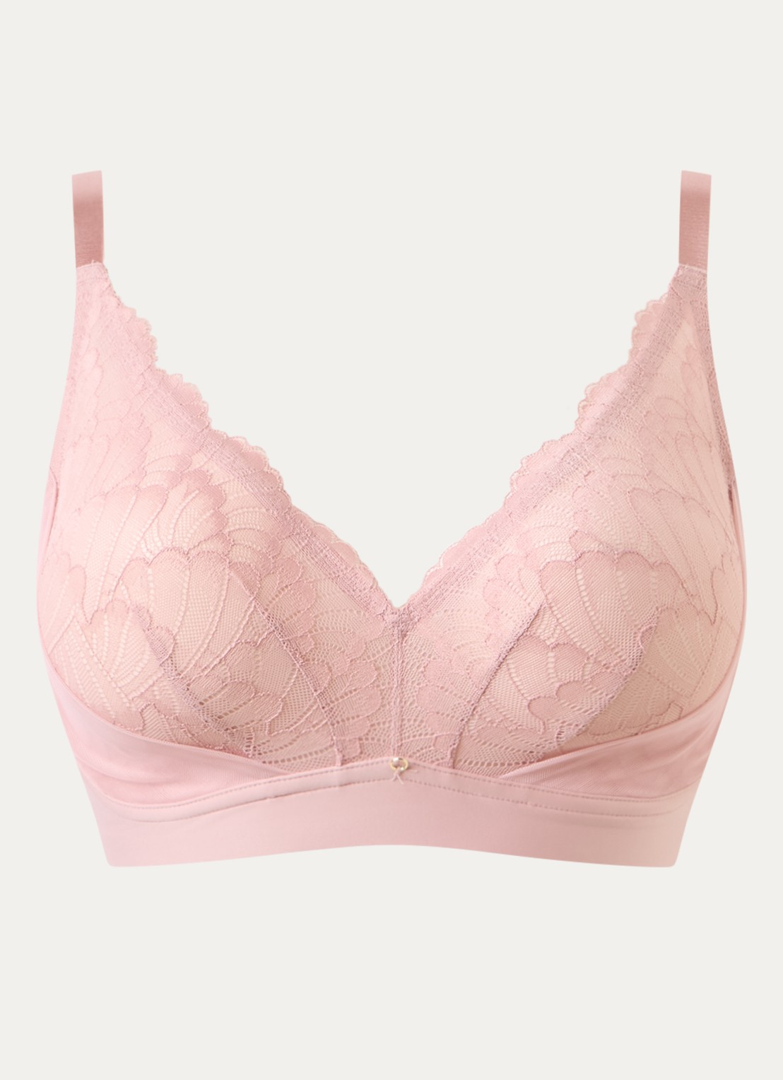 Triumph Love in Lace bralette met kant details - voorkant lichtroze