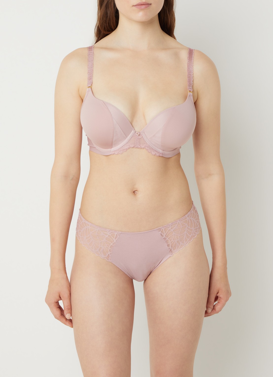 Triumph Love in Lace T-shirt bh met kant details - detail 3 roze