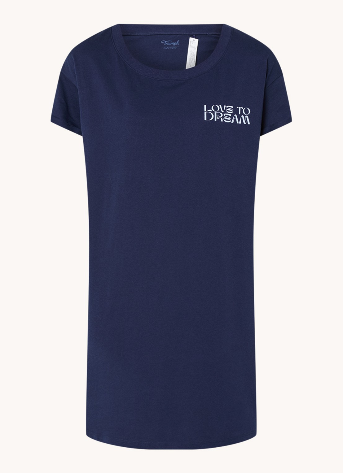 Triumph Nachthemd met print - voorkant 2 donkerblauw