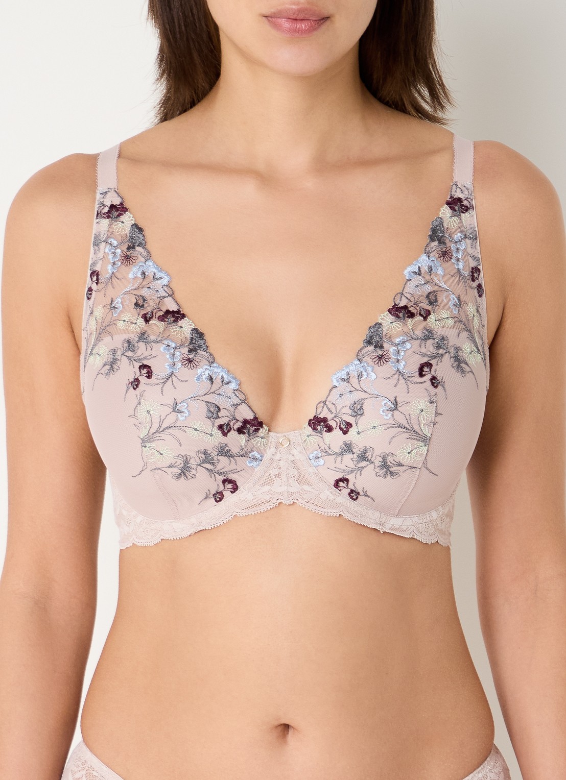 Triumph Sensual Spotlight voorgevormde bh met overlay van kant - detail 3 taupe