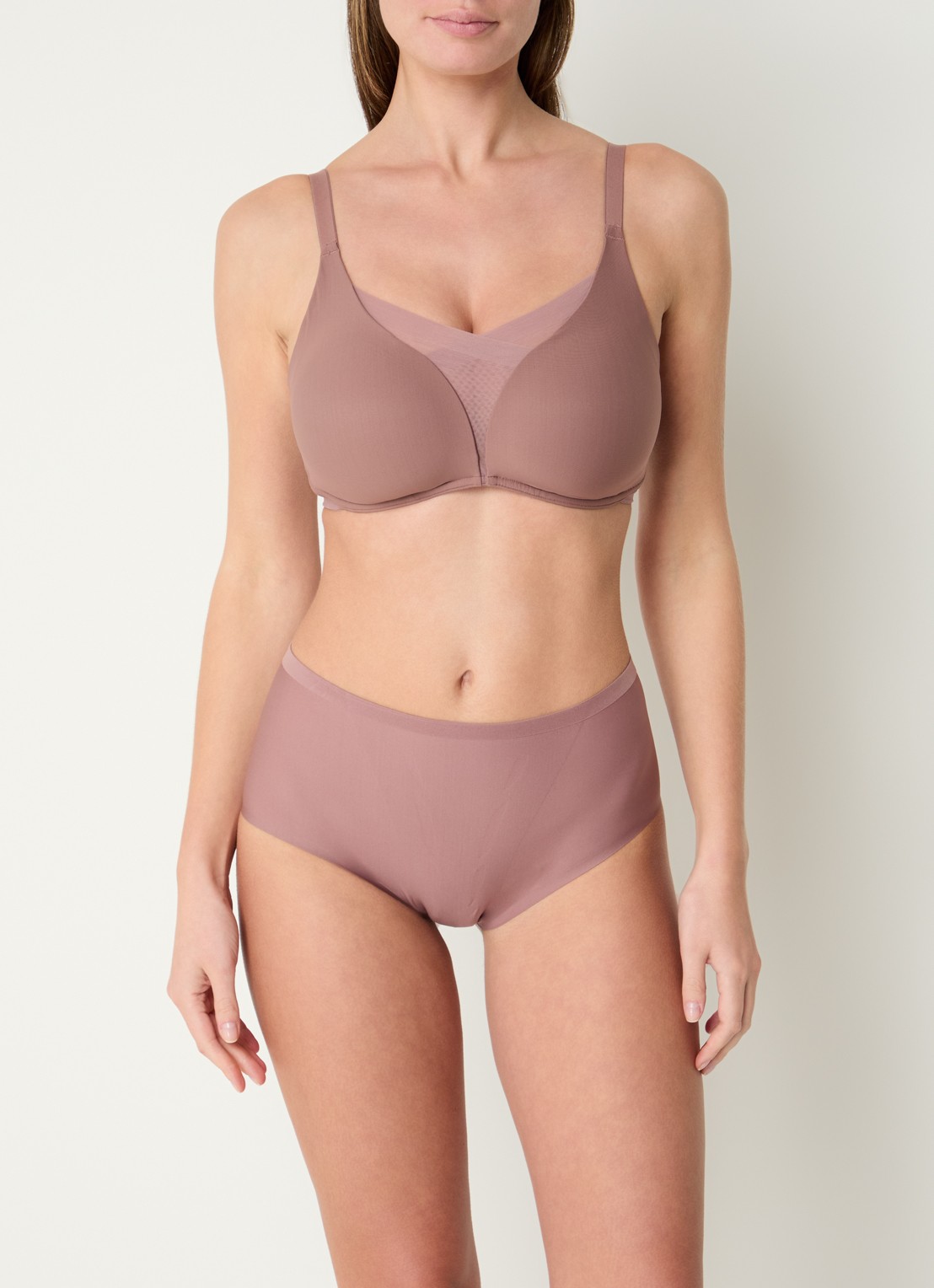 Triumph Shape Smart high waisted slip - voorkant 2 taupe