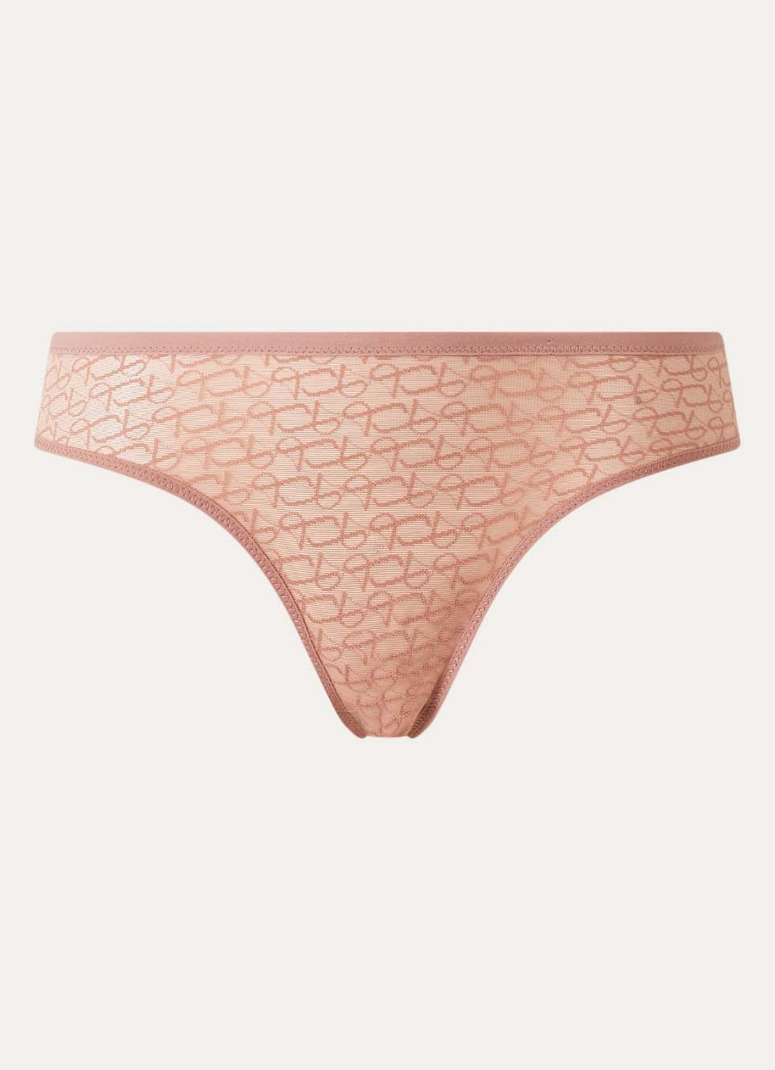 Triumph Signature slip van mesh met logoprint - voorkant 2 roestbruin