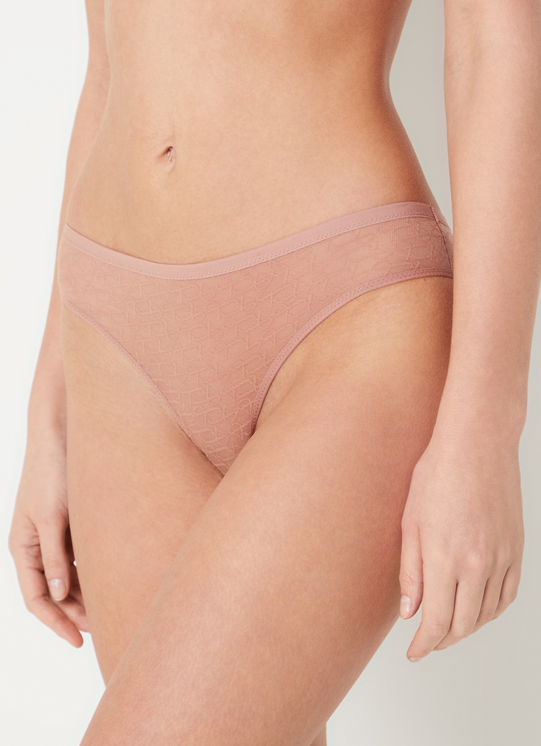 Triumph Signature slip van mesh met logoprint - voorkant 3 roestbruin