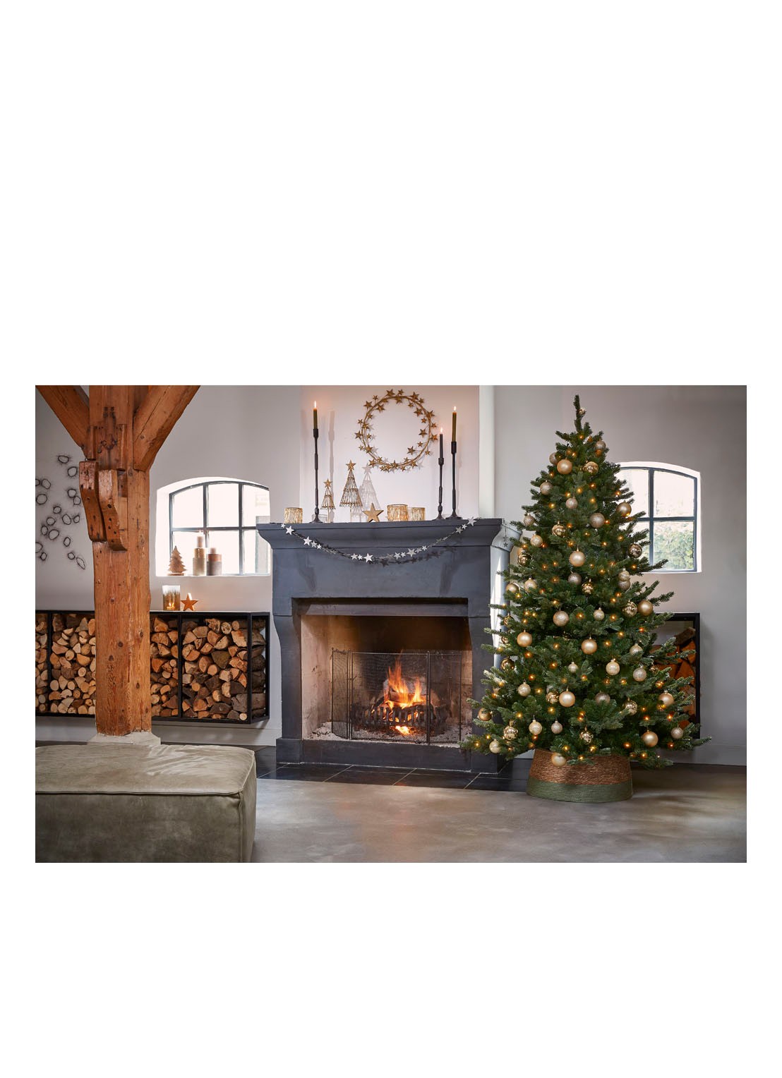 Triumph Tree Sherwood kunstkerstboom met LED verlichting 185 cm - detail 3 groen