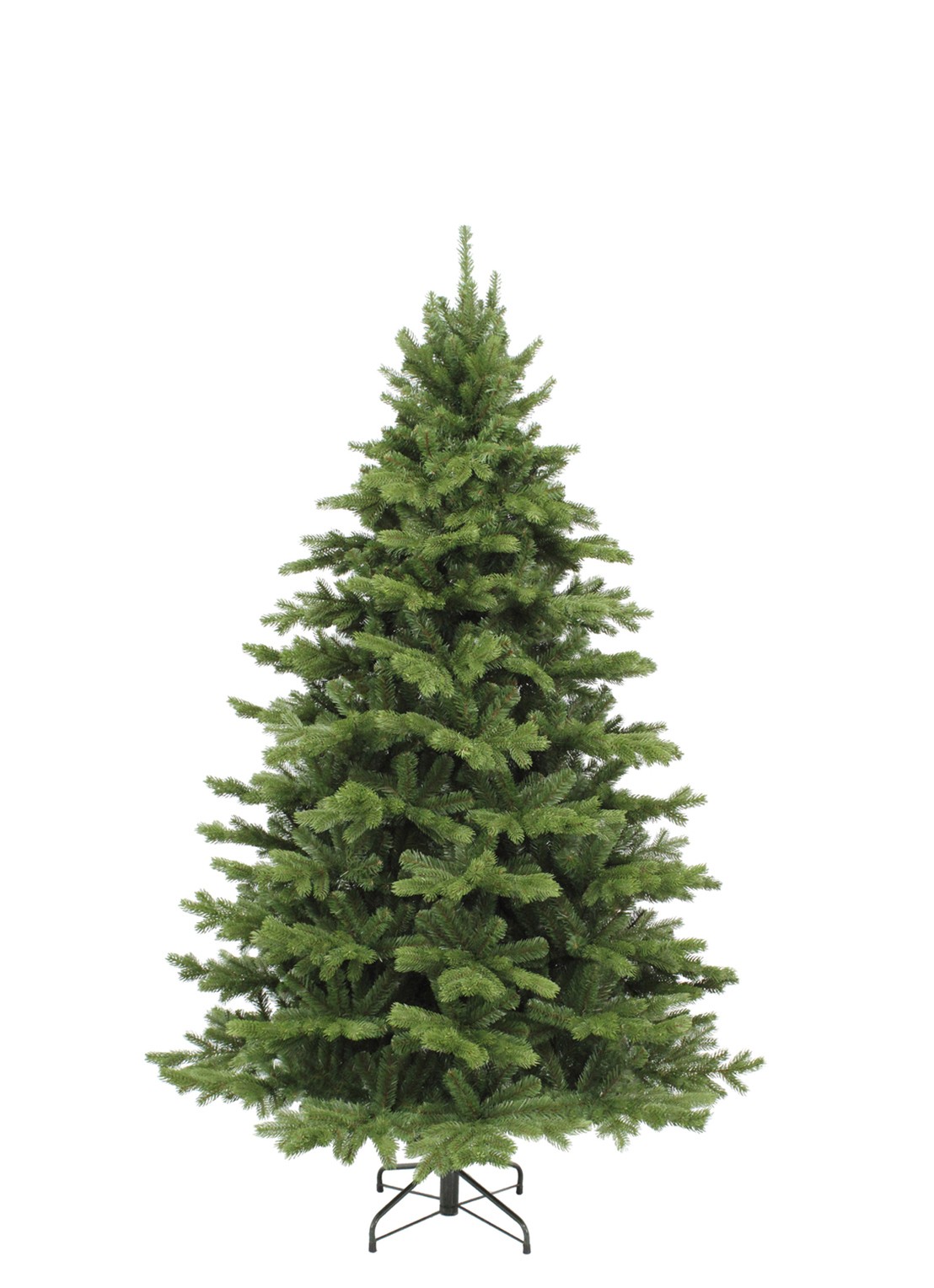 Triumph Tree Sherwood kunstkerstboom met LED verlichting 215 cm - voorkant 2 groen