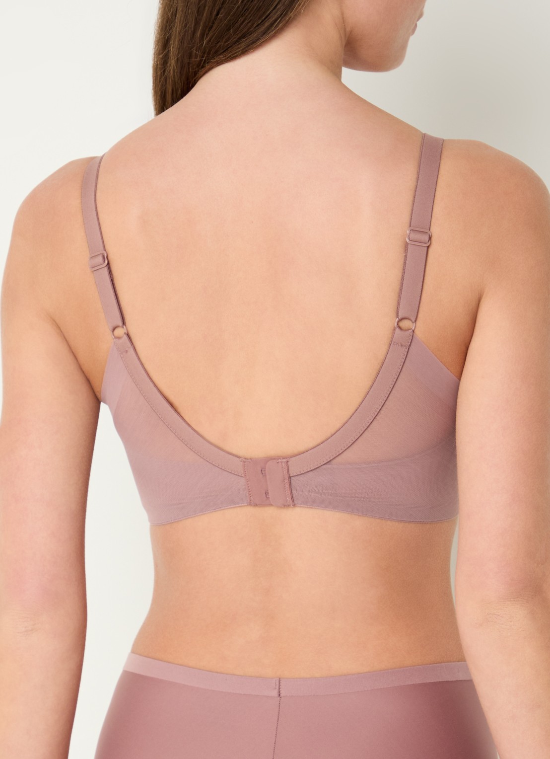 Triumph Voorgevormde bh met mesh - achterkant taupe