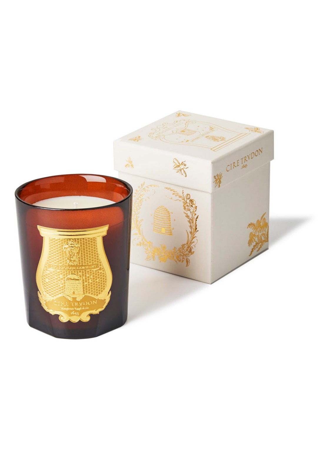 Trudon Beewax Absolute geurkaars - detail oranjebruin