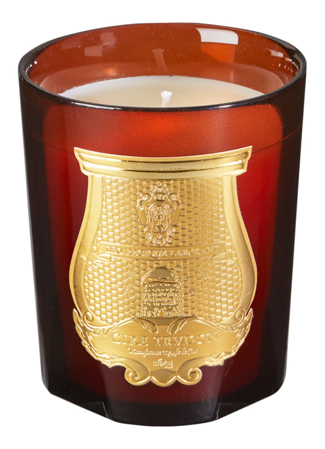 Trudon Bougie Cire geurkaars 270 gram - voorkant 2 oranjebruin