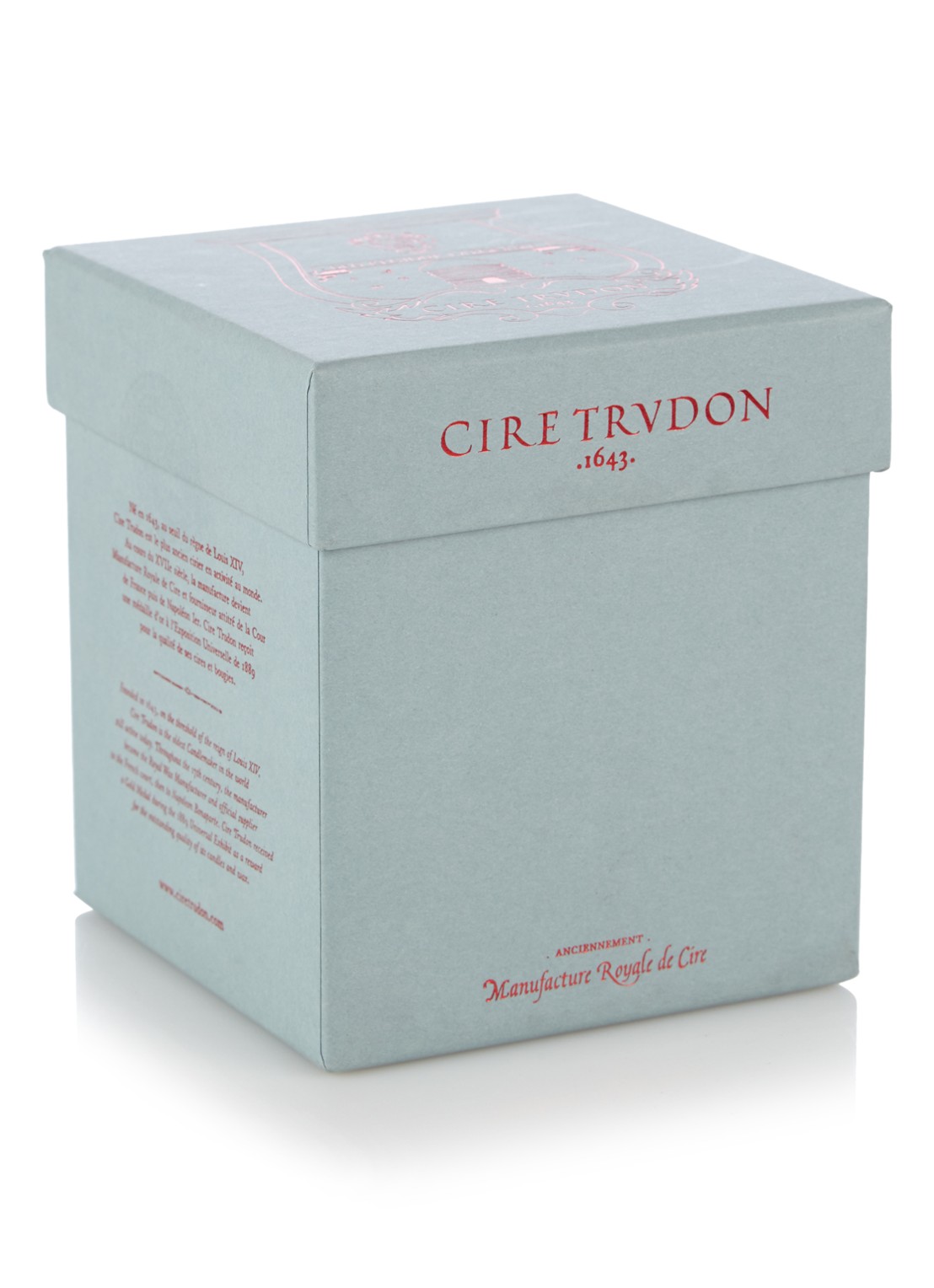 Trudon Cyrnos geurkaars 270 gram - detail olijfgroen