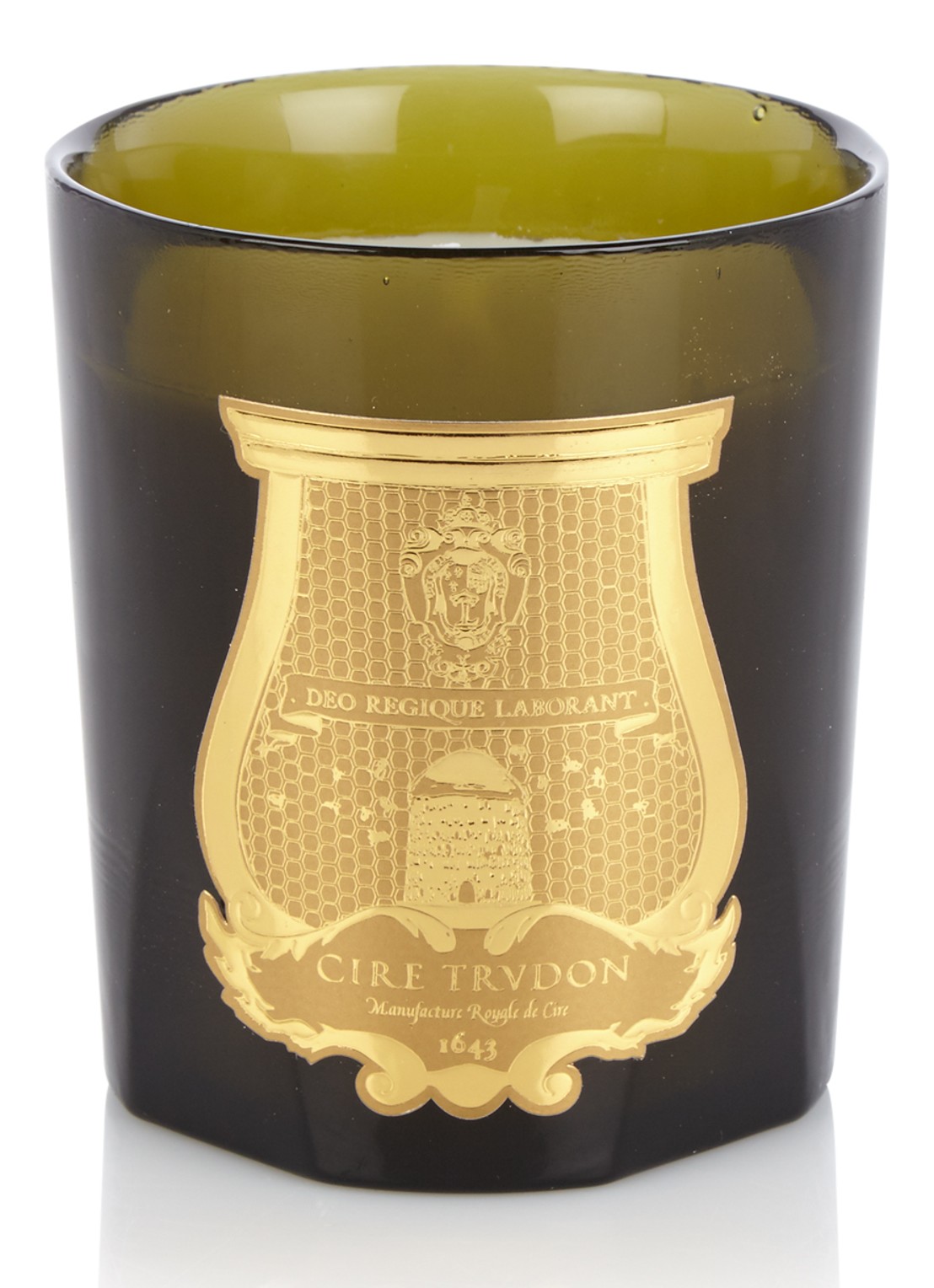 Trudon Cyrnos geurkaars - voorkant 2 olijfgroen