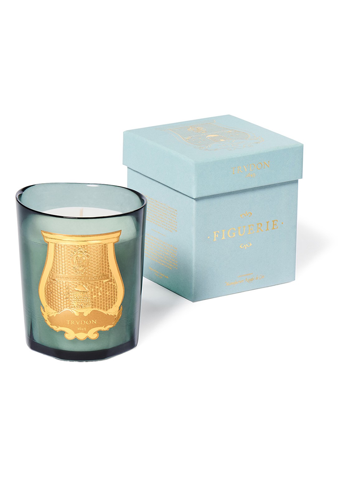 Trudon Figuerie geurkaars 270 gram - voorkant 3 blauw