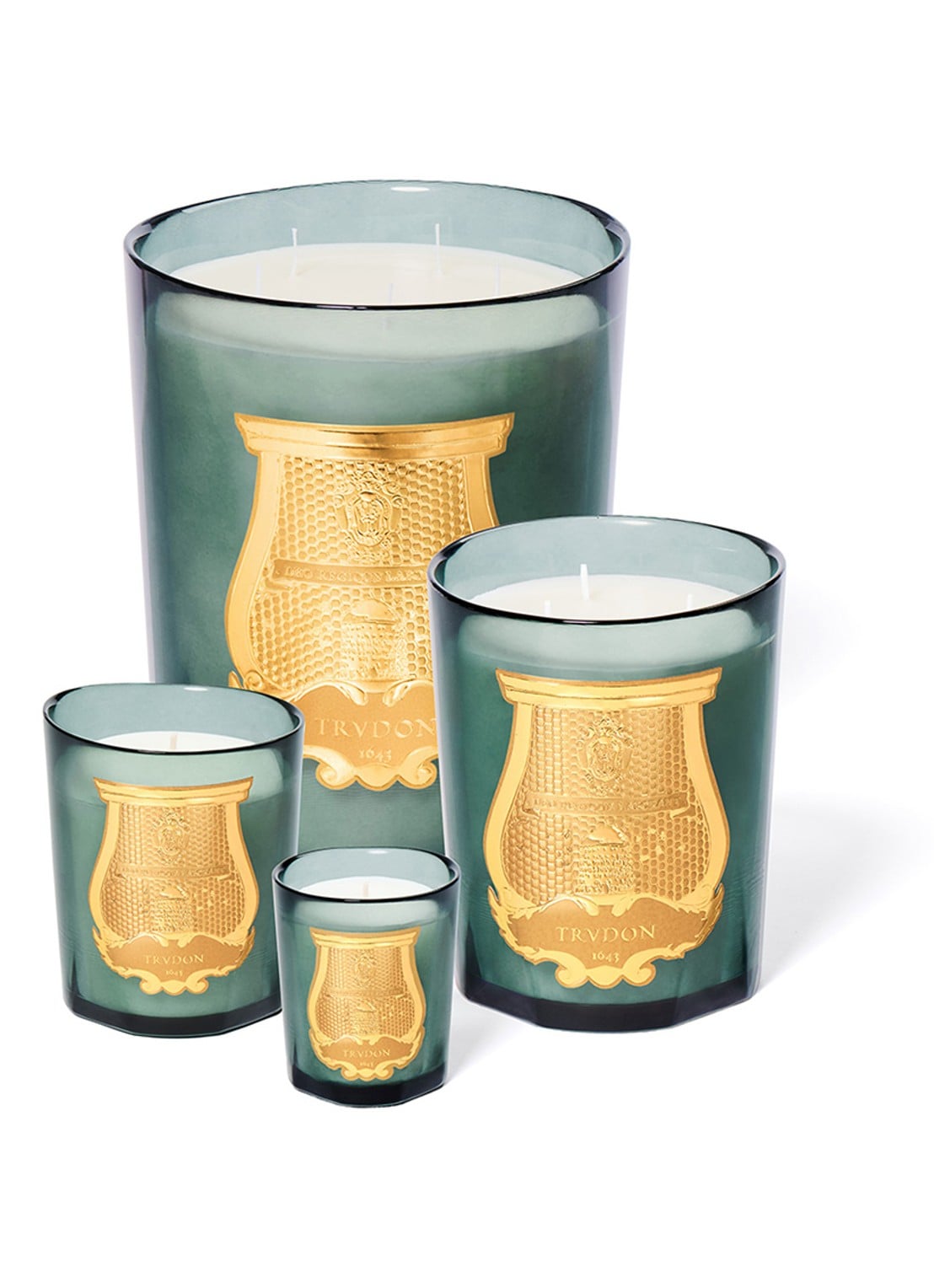 Trudon Figuerie geurkaars 800 gram - achterkant blauw