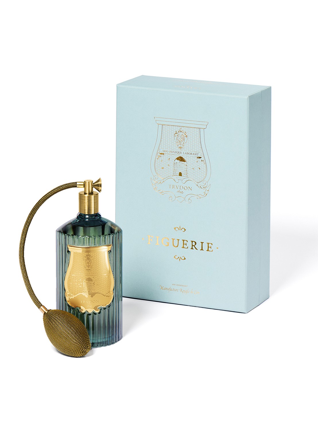Trudon Figuerie geurspray 375 ml - voorkant 2 blauw