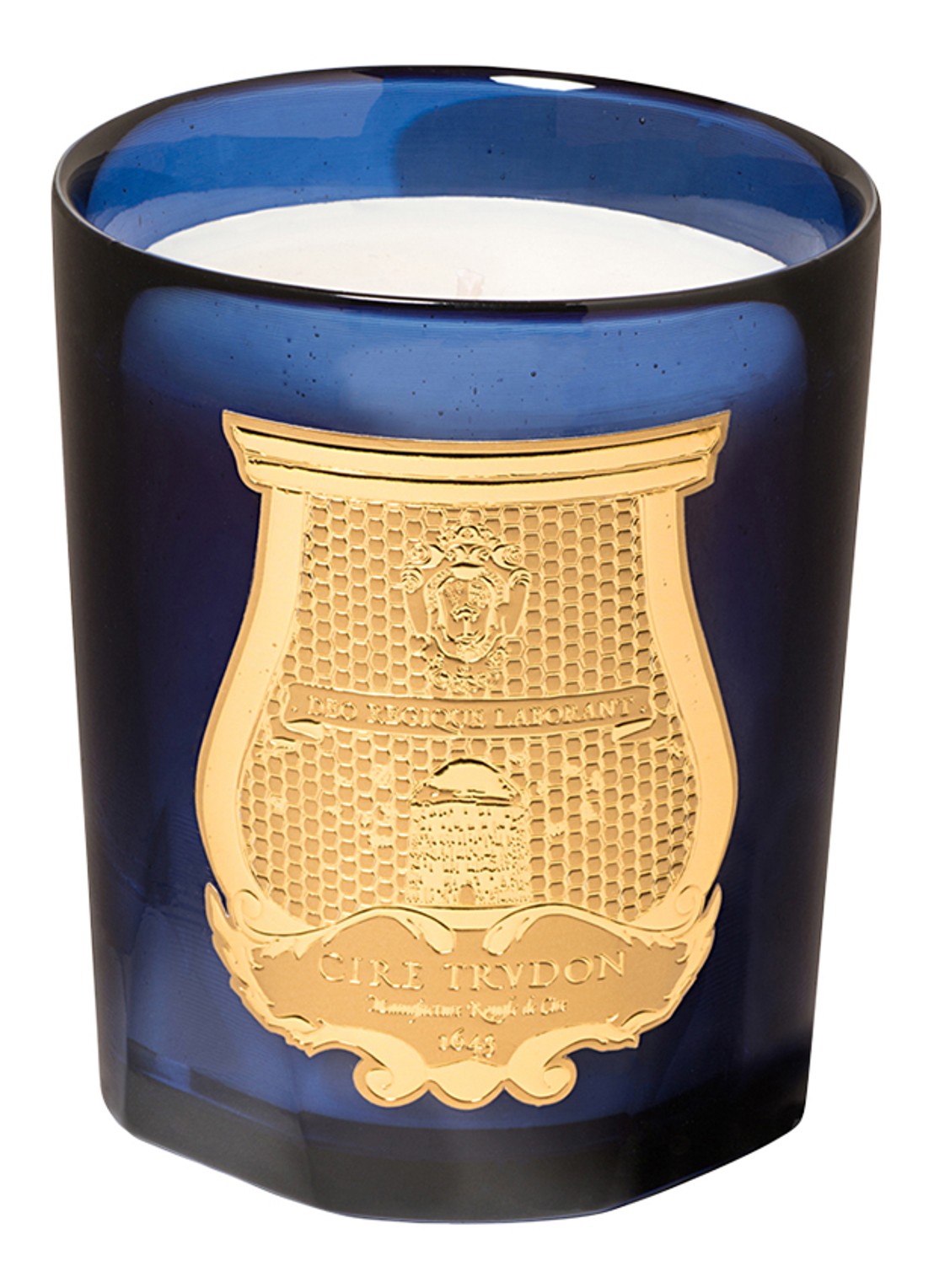 Trudon Les Belles Matieres Madurai geurkaars 270 gram - voorkant blauw