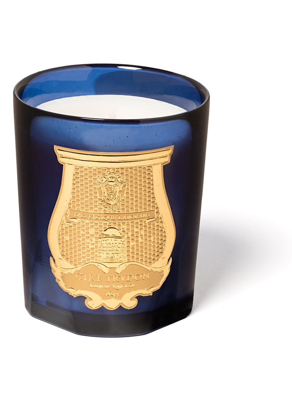 Trudon Ourika geurkaars 270 gram - voorkant 2 royalblauw
