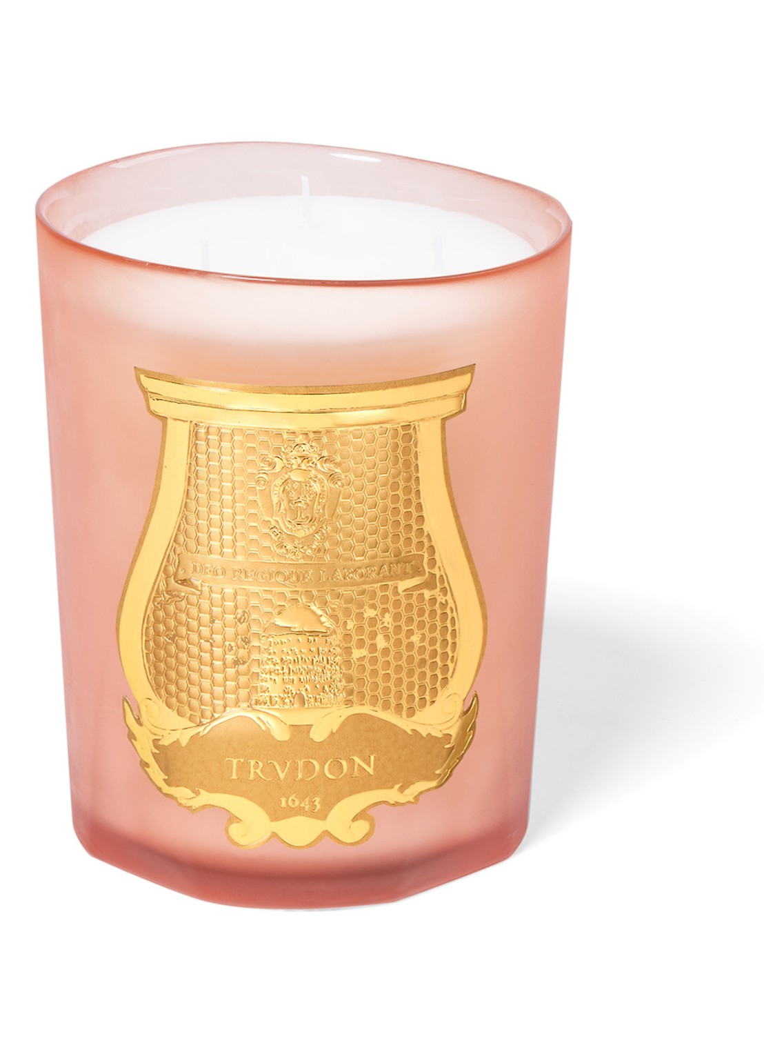 Trudon Tuileries geurkaars  800 gram - voorkant lichtroze