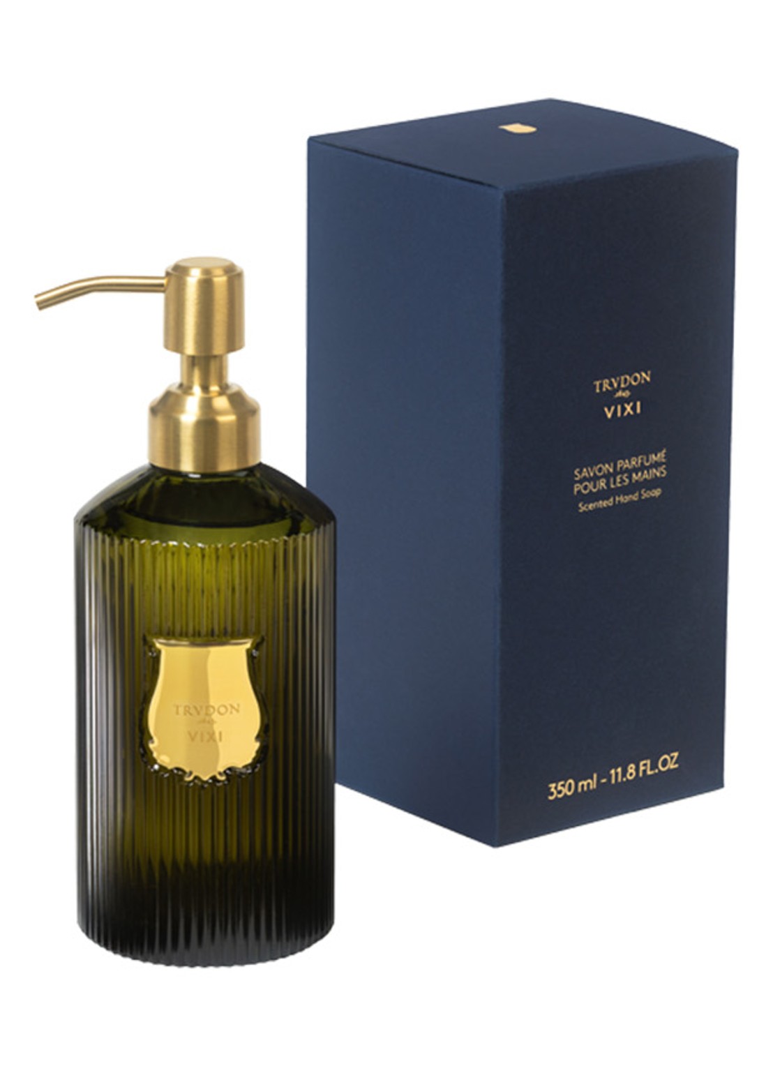 Trudon Vixi handzeep 350 ml - voorkant 2 donkergroen