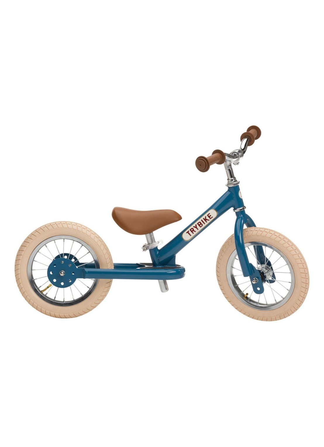 Trybike 2-in-1 loopfiets van staal - detail blauw