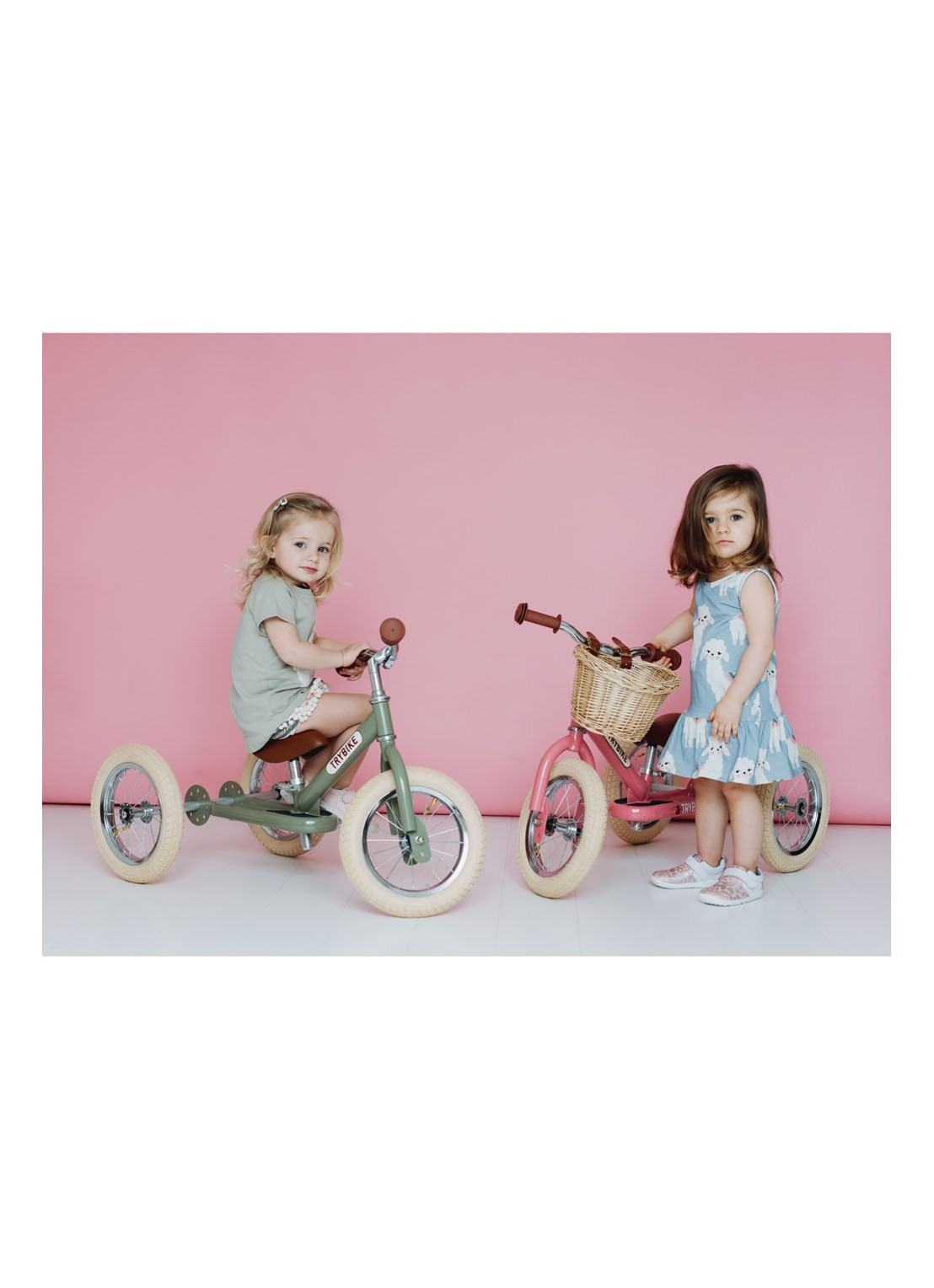 Trybike 2-in-1 loopfiets van staal - detail 2 roze