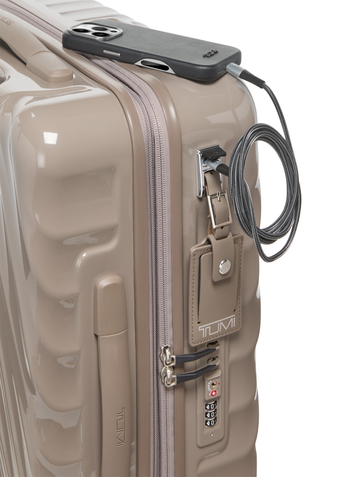 TUMI 19 Degree Continental vergrootbare spinner 55 cm - detail 7 donkerbeige