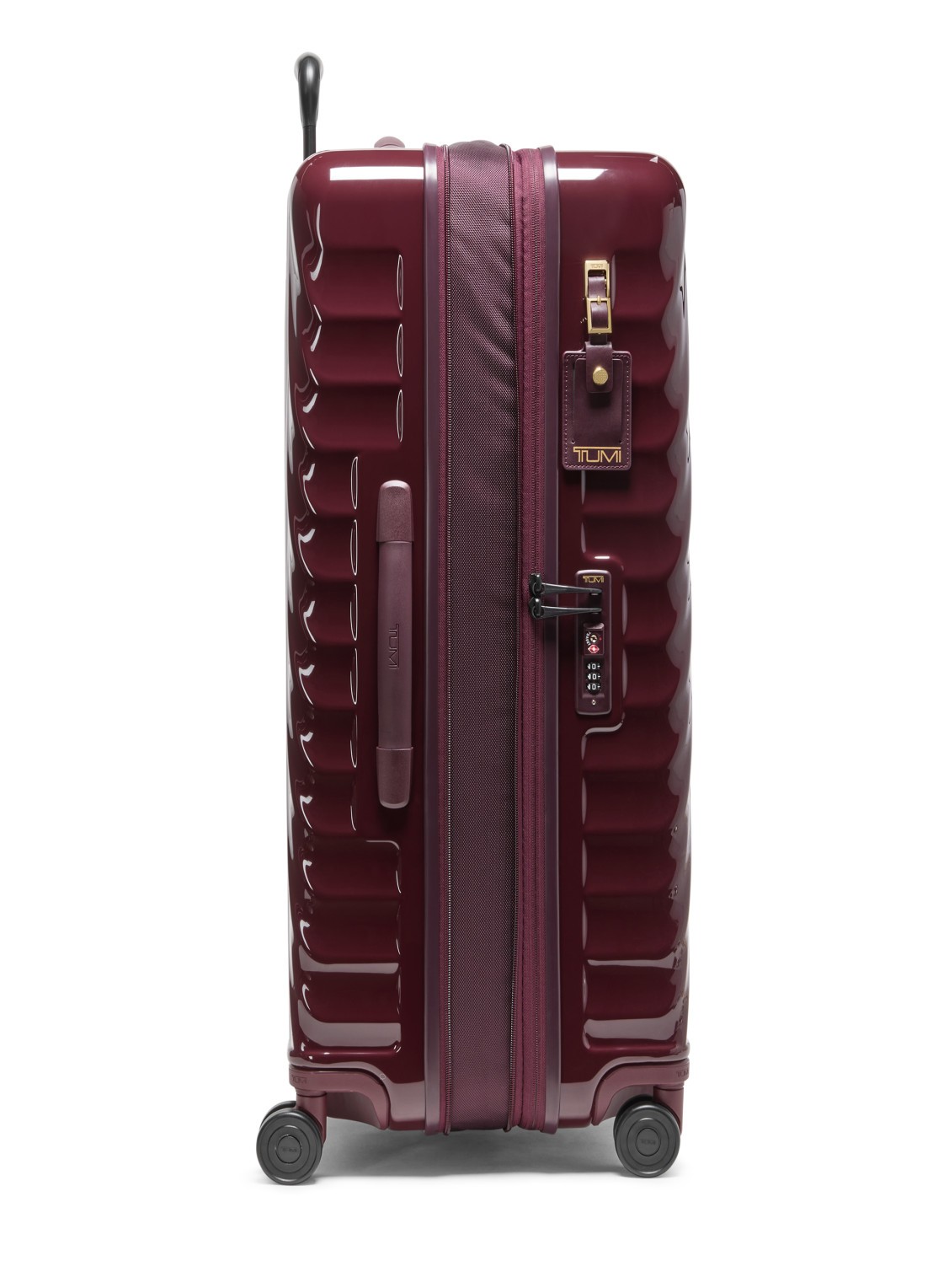TUMI 19 Degree Extended Trip vergrootbare spinner met USB-poort 76 cm - detail bordeauxrood
