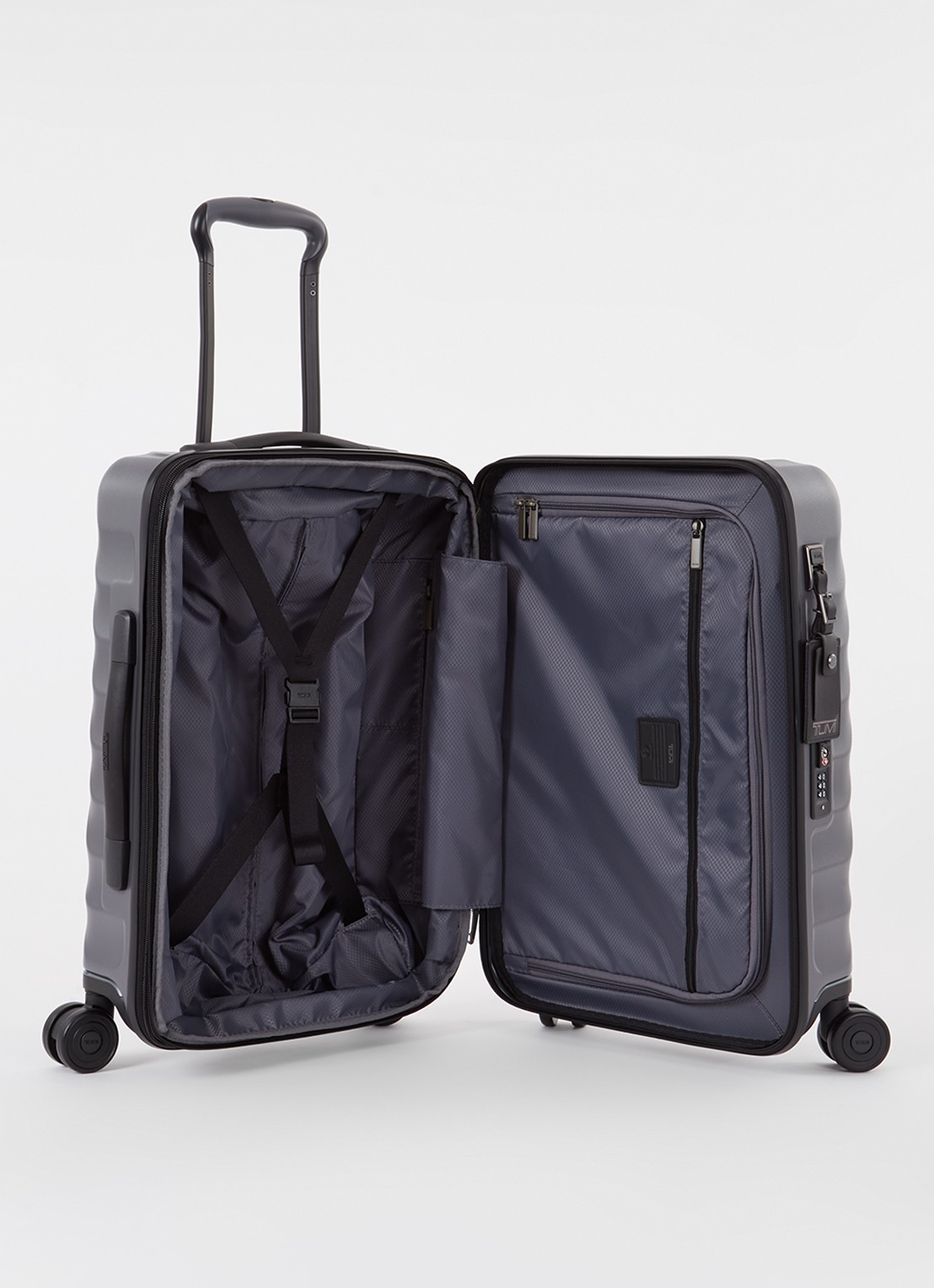 TUMI 19 Degree International vergrootbare spinner 55 cm - voorkant 4 donkergrijs