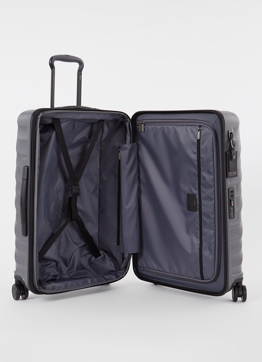 TUMI 19 Degree Short Trip vergrootbare spinner 66 cm - voorkant 2 donkergrijs