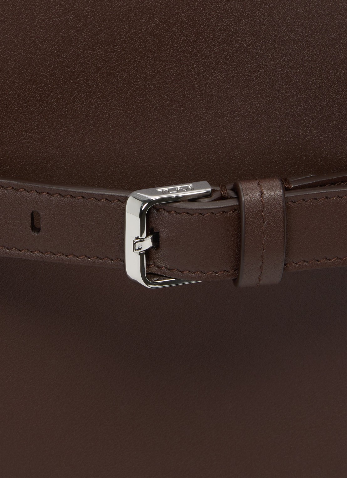 TUMI Adatto Adatto schoudertas van leer - detail 5 bruin