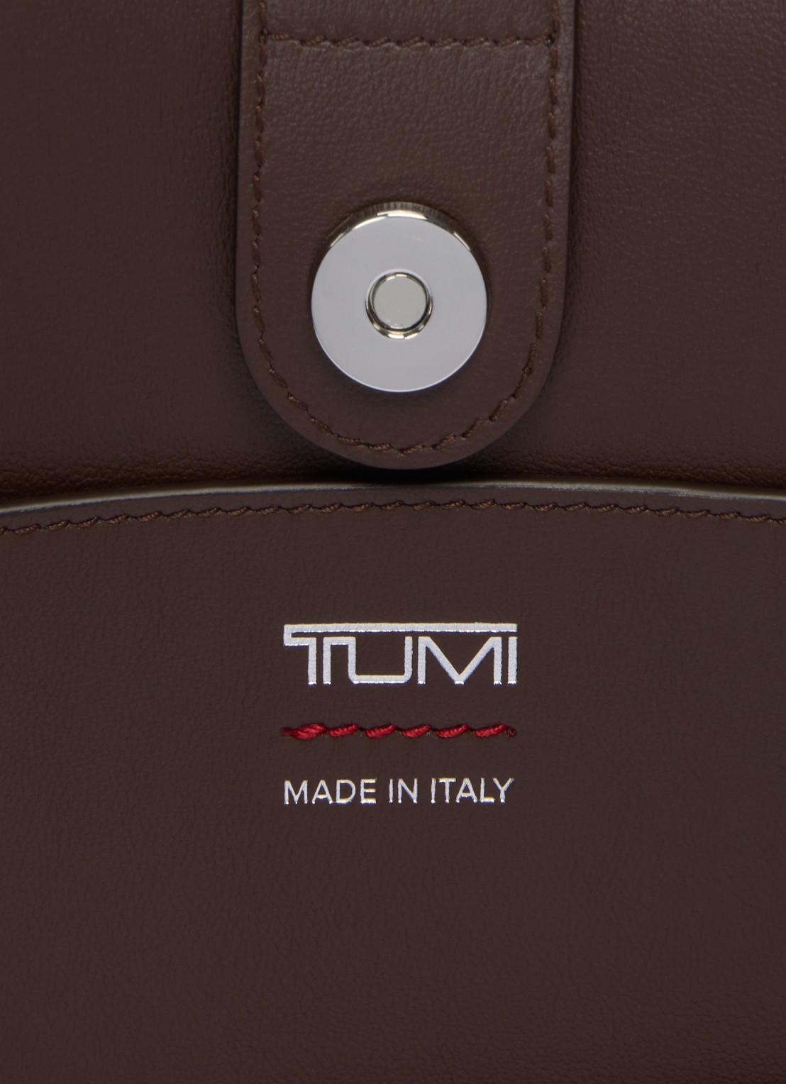 TUMI Adatto Adatto schoudertas van leer - detail 6 bruin