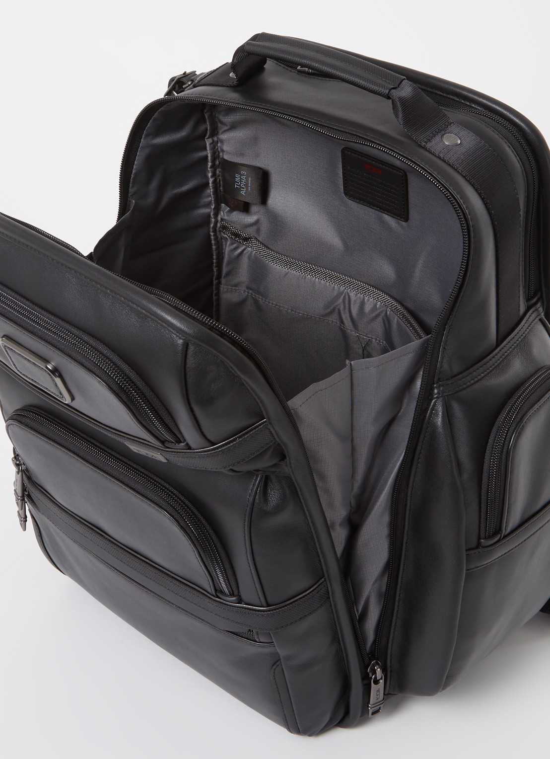 TUMI Alpha 3 Brief Pack rugzak met 15 inch laptopvak - detail 3 zwart