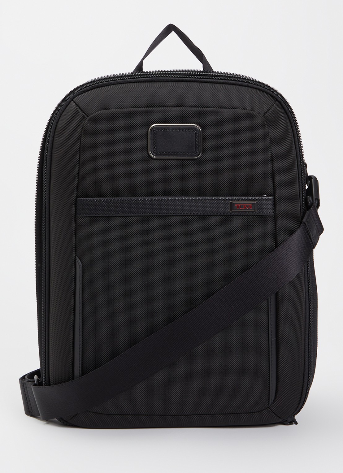 TUMI Alpha 3 crossbody schoenentas - unisex - voorkant 3 zwart