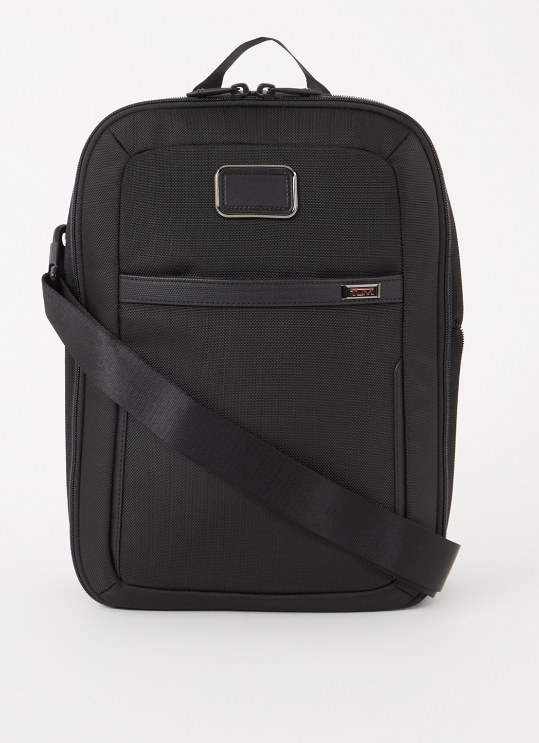 TUMI Alpha 3 Golfschoentas met leren details - voorkant 2 zwart