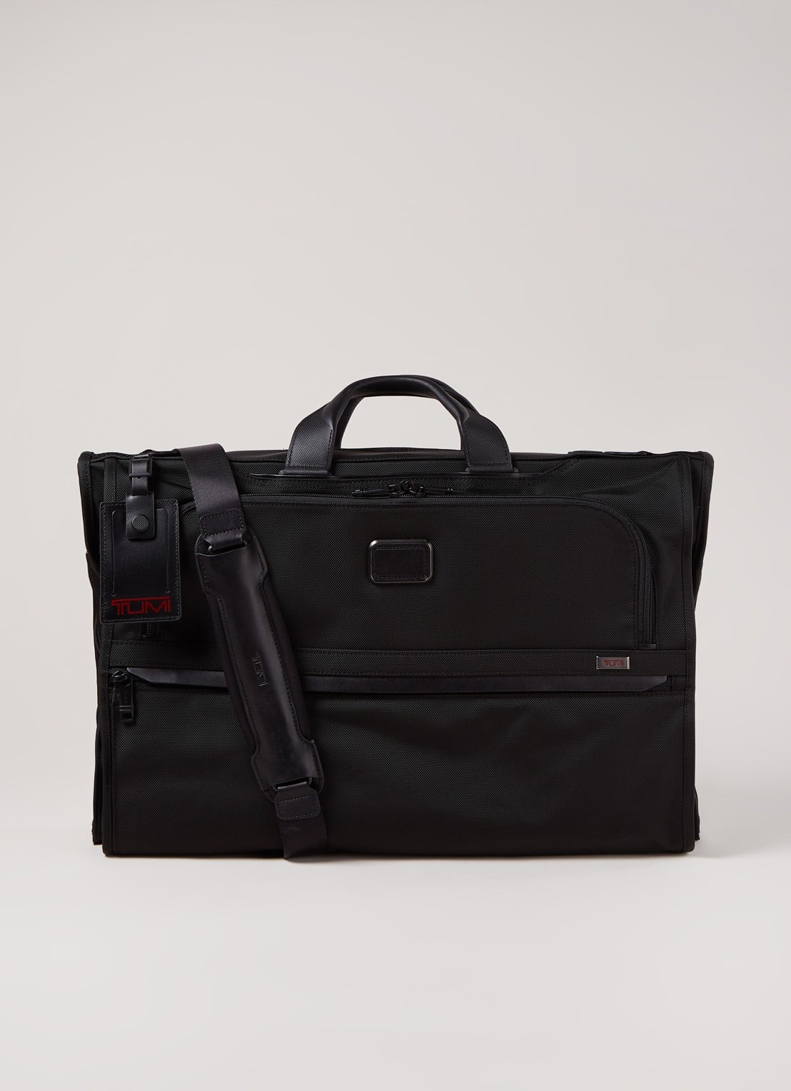 TUMI Alpha 3 Tri-Fold weekendtas - voorkant 3 zwart