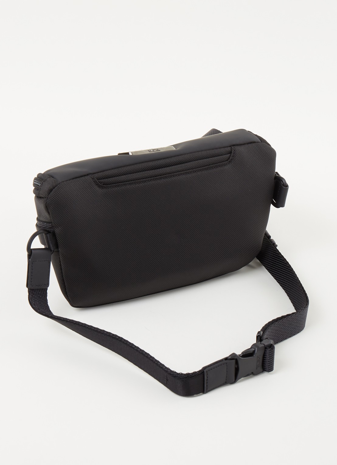 TUMI Alpha Bravo Classified heuptas met leren details - achterkant zwart