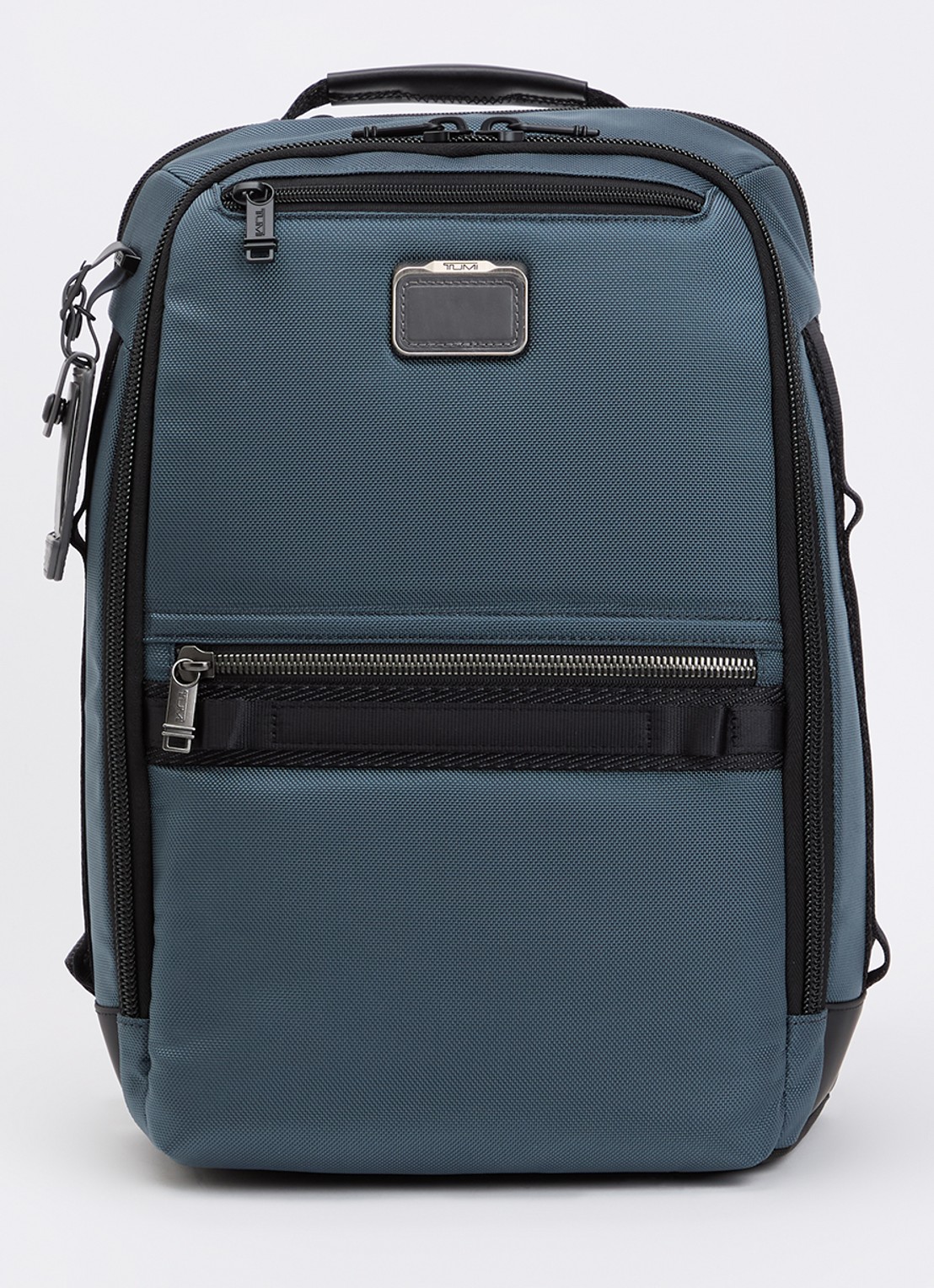 TUMI Alpha Bravo Dynamic rugzak met 15 inch laptopvak - unisex - voorkant 2 staalblauw