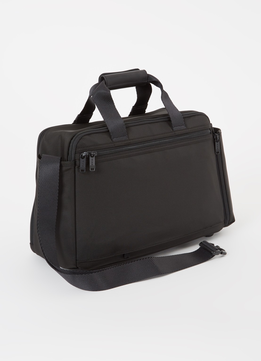 TUMI Alpha Bravo Fleet Day schoudertas met 15 inch laptopvak  - achterkant 2 zwart