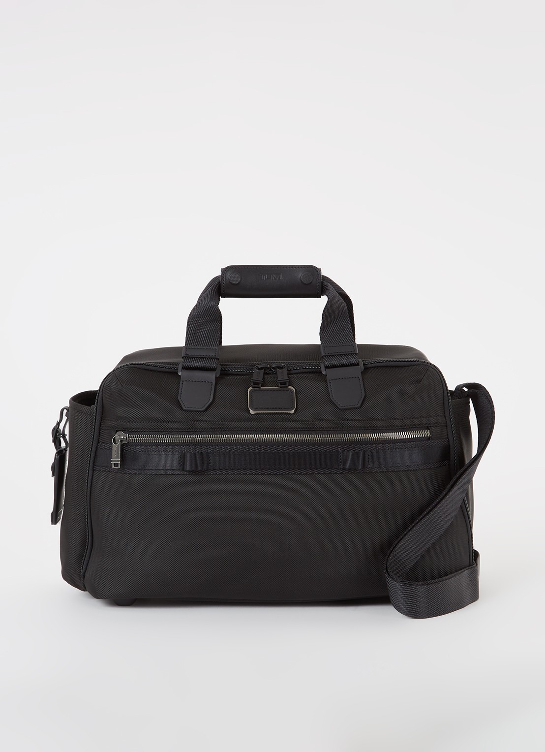 TUMI Alpha Bravo Fleet Day schoudertas met 15 inch laptopvak  - voorkant zwart