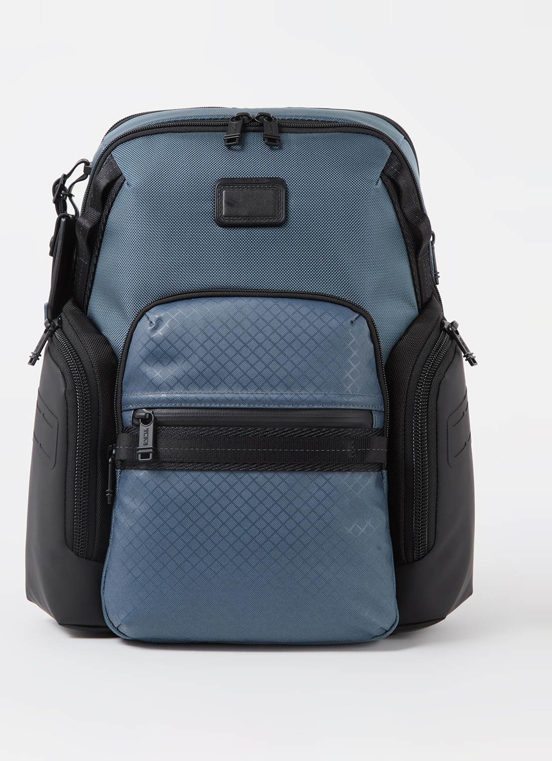 TUMI Alpha Bravo Navigation rugzak met 15 inch laptopvak - voorkant 2 blauw
