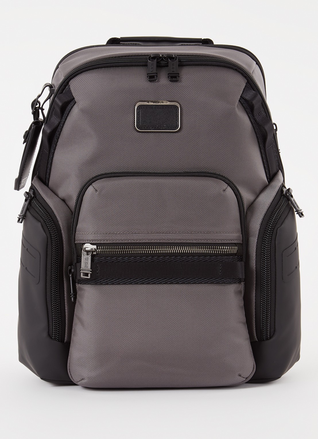 TUMI Alpha Bravo Navigation rugzak met 15 inch laptopvak - voorkant 3 donkergrijs
