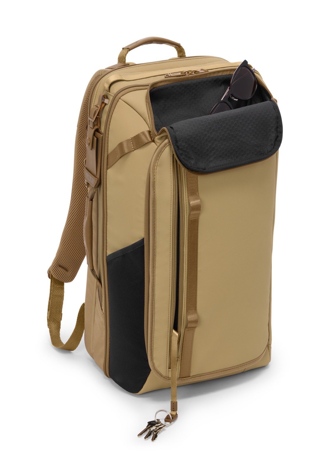 TUMI Alpha Bravo rugzak met 17 inch laptopvak - voorkant 2 khaki