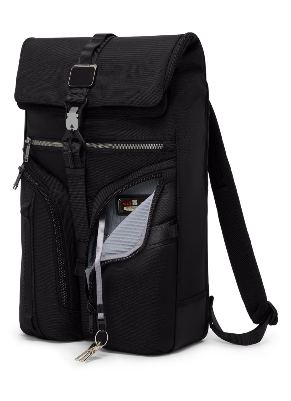 TUMI Alpha Bravo Surveillance rugzak met 15 inch laptopvak - unisex - detail 4 zwart