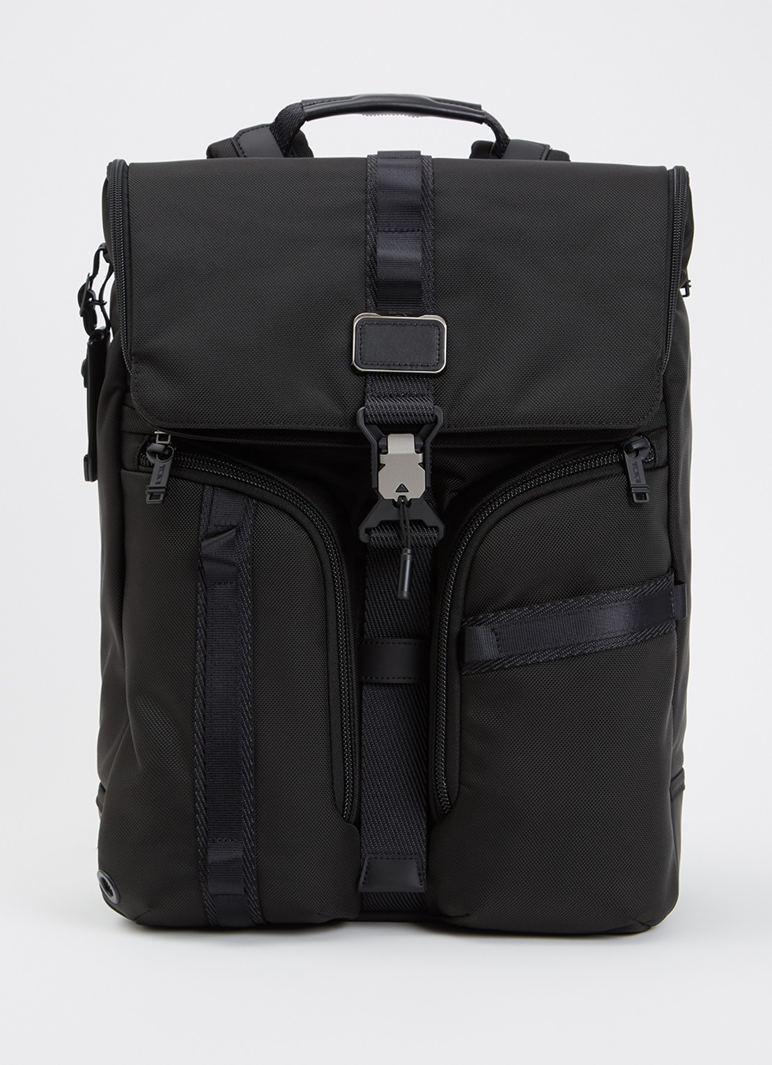 TUMI Alpha Bravo Surveillance rugzak met 15 inch laptopvak - unisex - voorkant 2 zwart