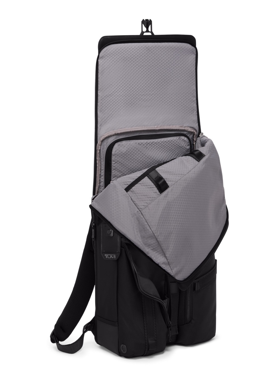 TUMI Alpha Bravo Surveillance rugzak met 15 inch laptopvak - unisex - voorkant 3 zwart
